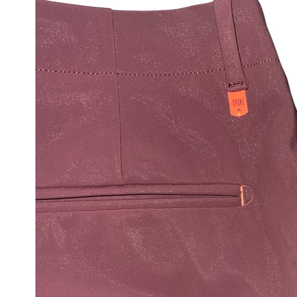 SPOKE Techwear Lite Urban Utility, Performance Pants, Waist 35 Maroon Red - Picture 3 of 11